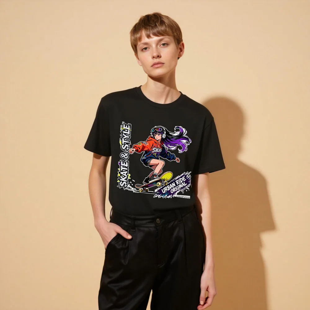 Skate & Style Unisex Organic Cotton T-Shirt – Urban Ride Original - Image 11