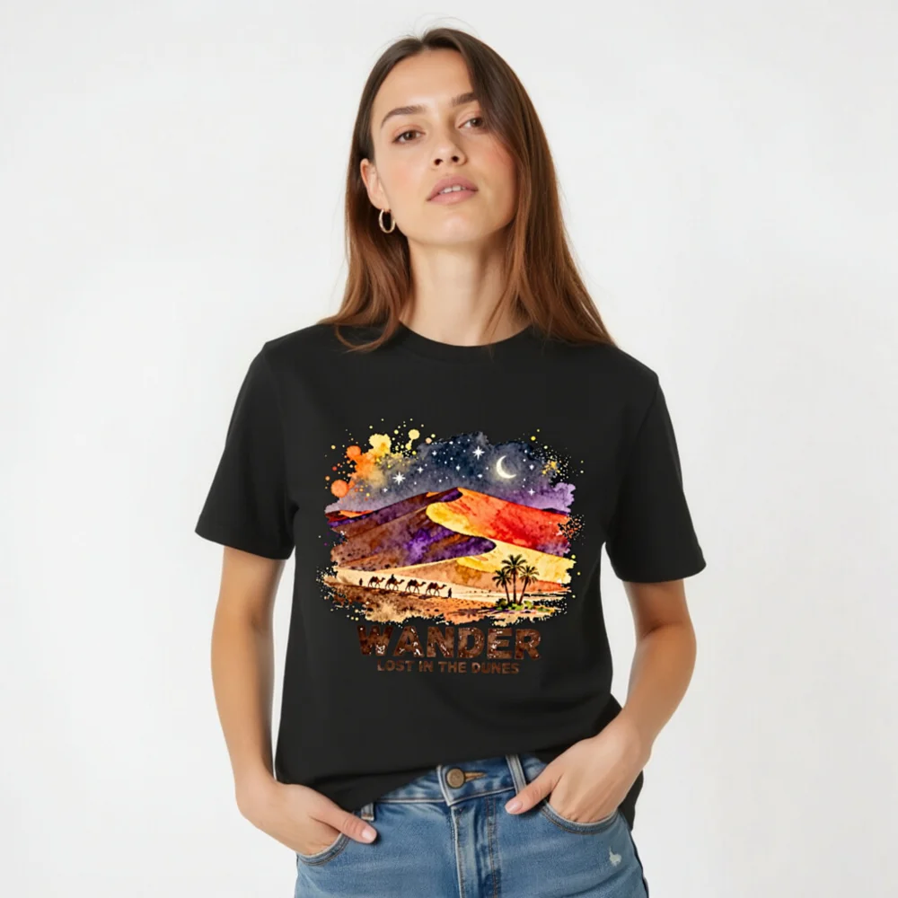 Wander Lost in the Dunes – Unisex Organic Cotton T-Shirt - Image 3