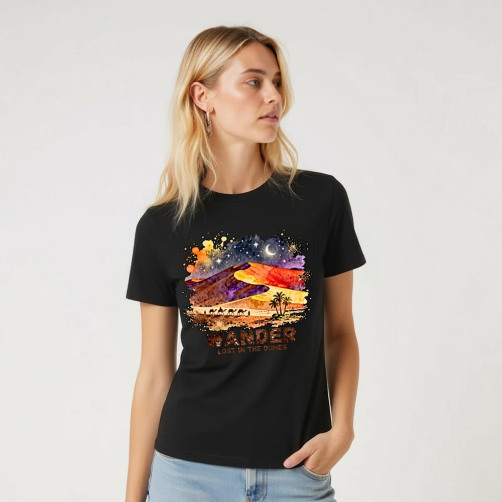Wander Lost in the Dunes – Unisex Organic Cotton T-Shirt - Image 6