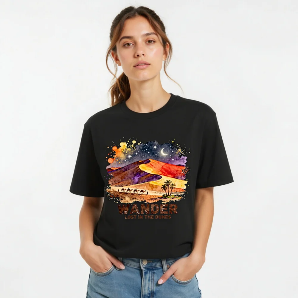 Wander Lost in the Dunes – Unisex Organic Cotton T-Shirt - Image 8