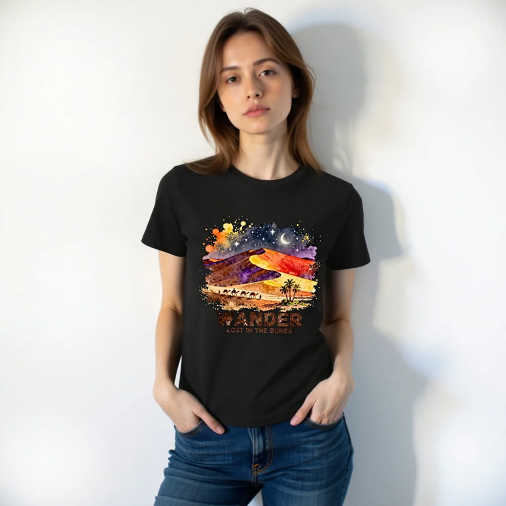 Wander Lost in the Dunes – Unisex Organic Cotton T-Shirt - Image 10