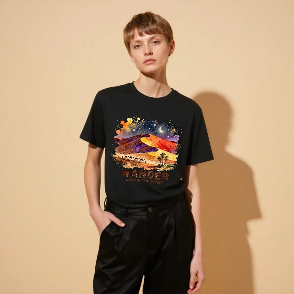Wander Lost in the Dunes – Unisex Organic Cotton T-Shirt - Image 11