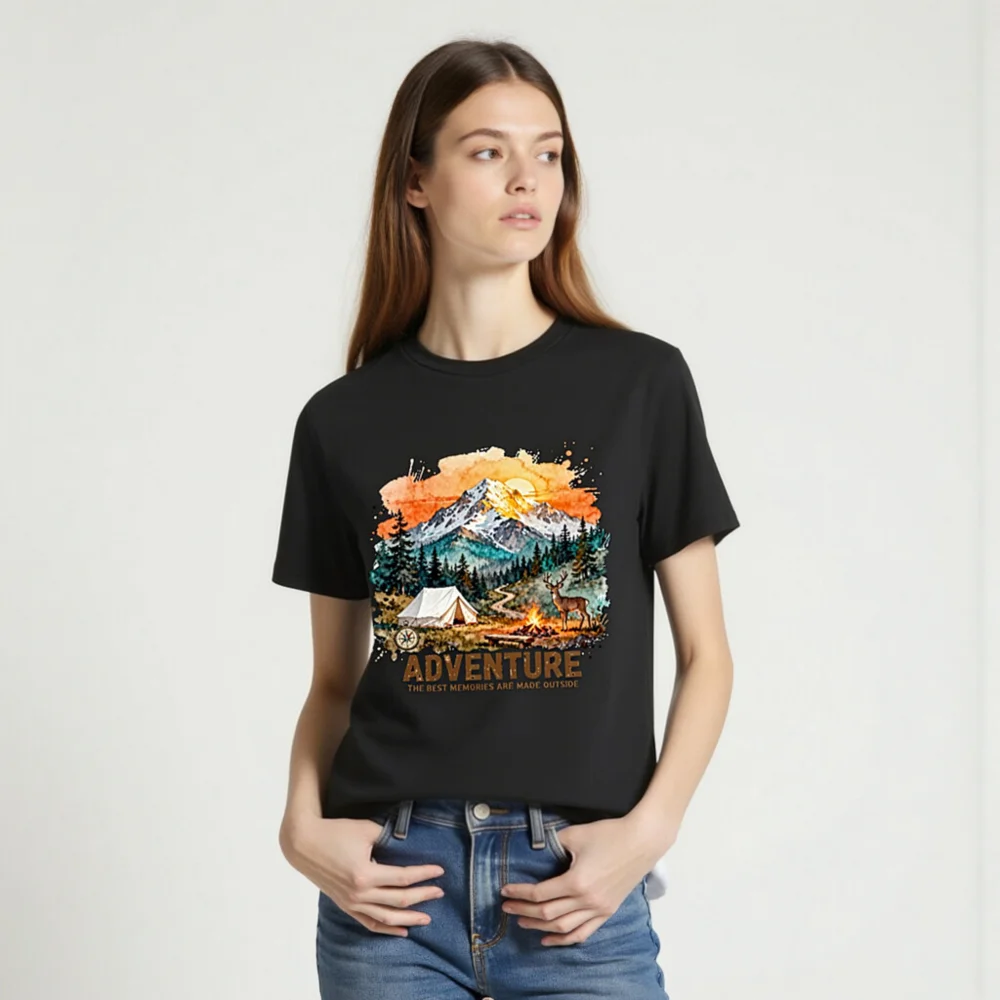 Adventure T-Shirt for Men and Women – Organic Cotton Graphic Tee - Image 2