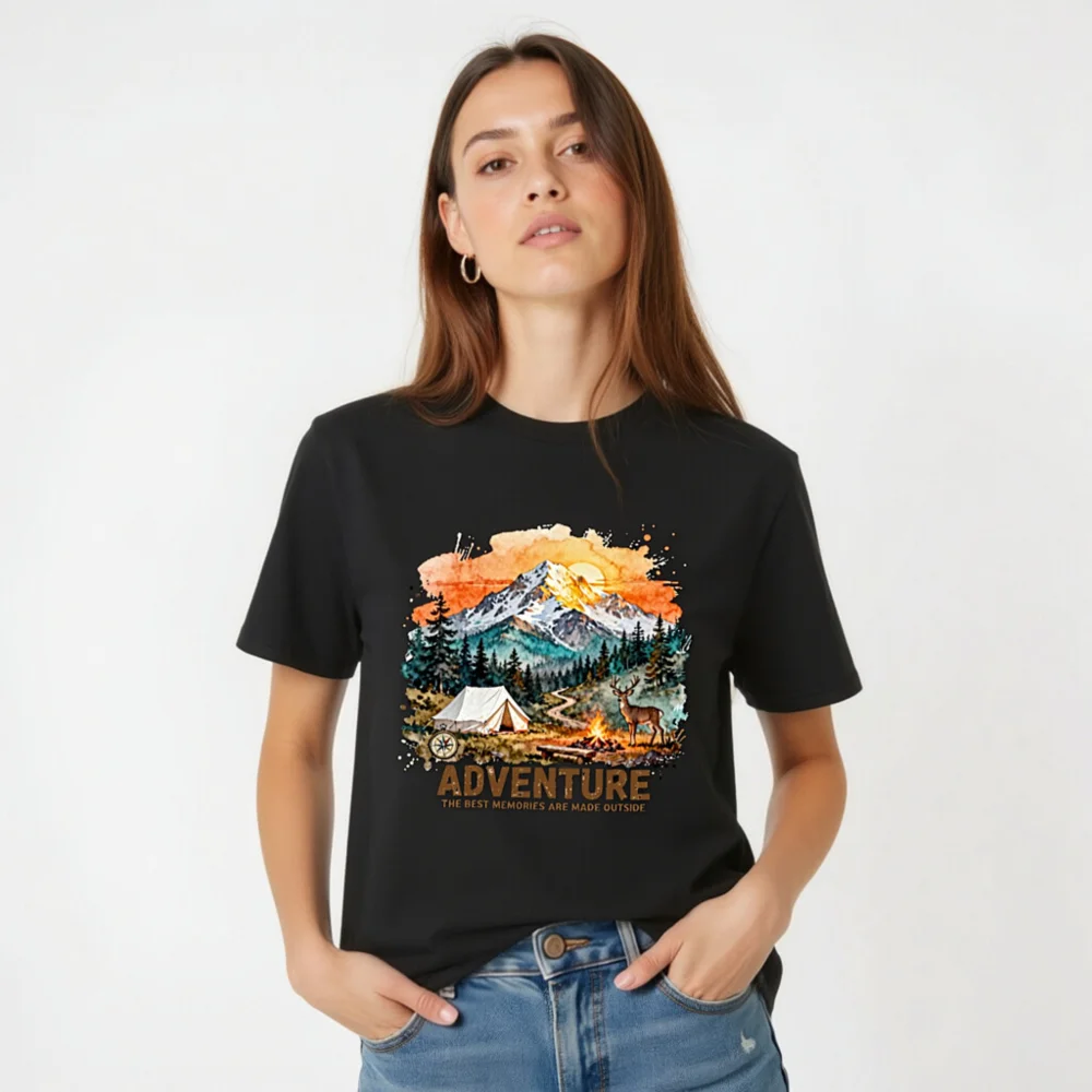 Adventure T-Shirt for Men and Women – Organic Cotton Graphic Tee - Image 3