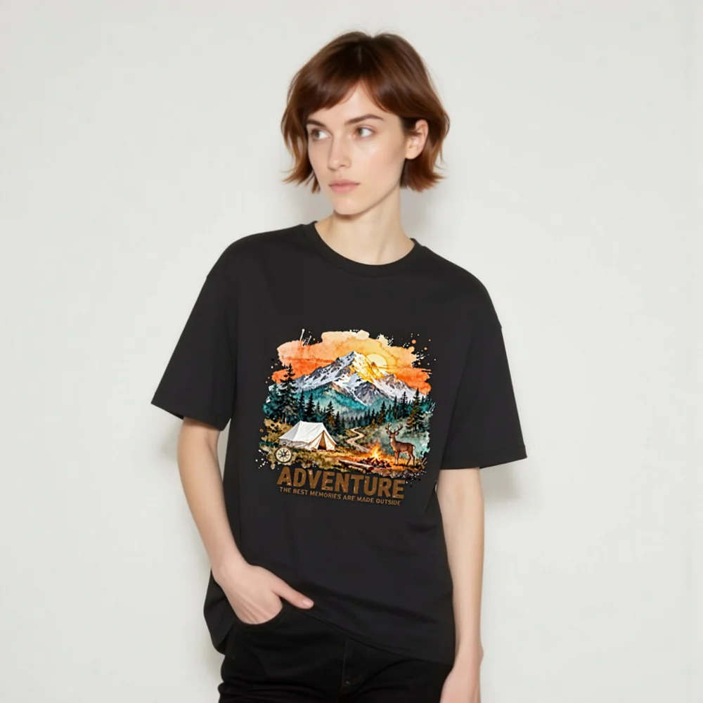 Adventure T-Shirt for Men and Women – Organic Cotton Graphic Tee - Image 7