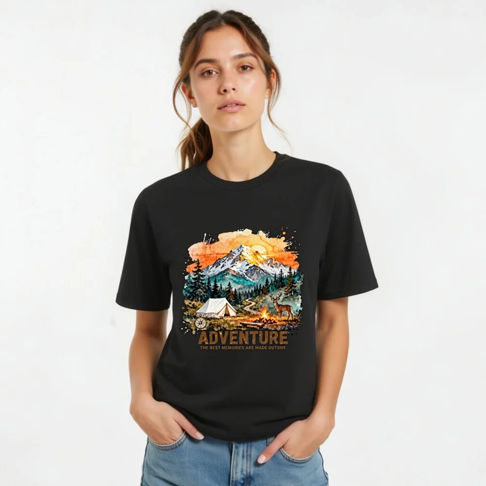 Adventure T-Shirt for Men and Women – Organic Cotton Graphic Tee - Image 8