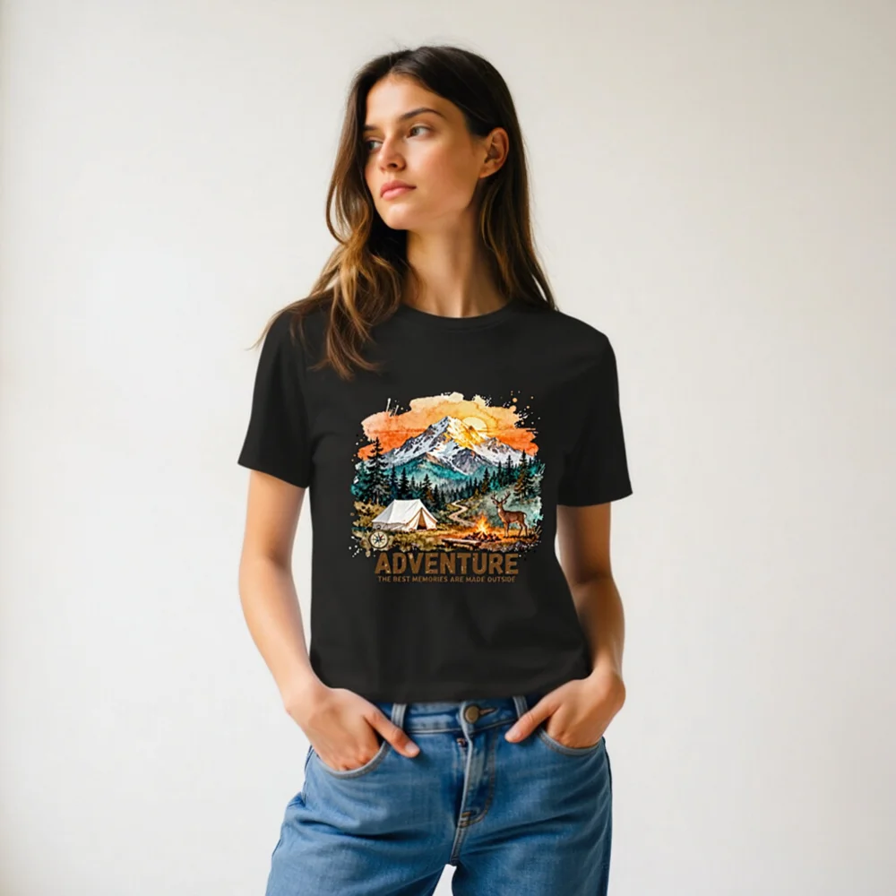 Adventure T-Shirt for Men and Women – Organic Cotton Graphic Tee - Image 9