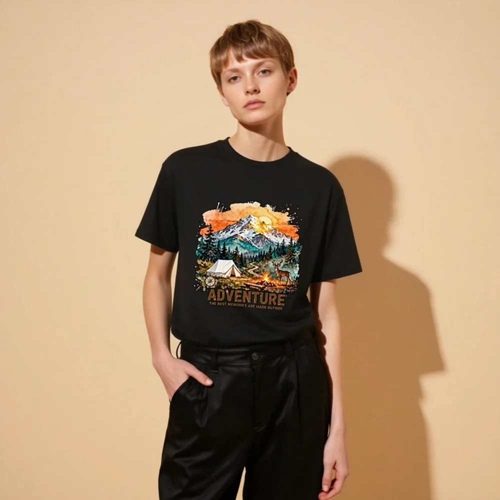 Adventure T-Shirt for Men and Women – Organic Cotton Graphic Tee - Image 11