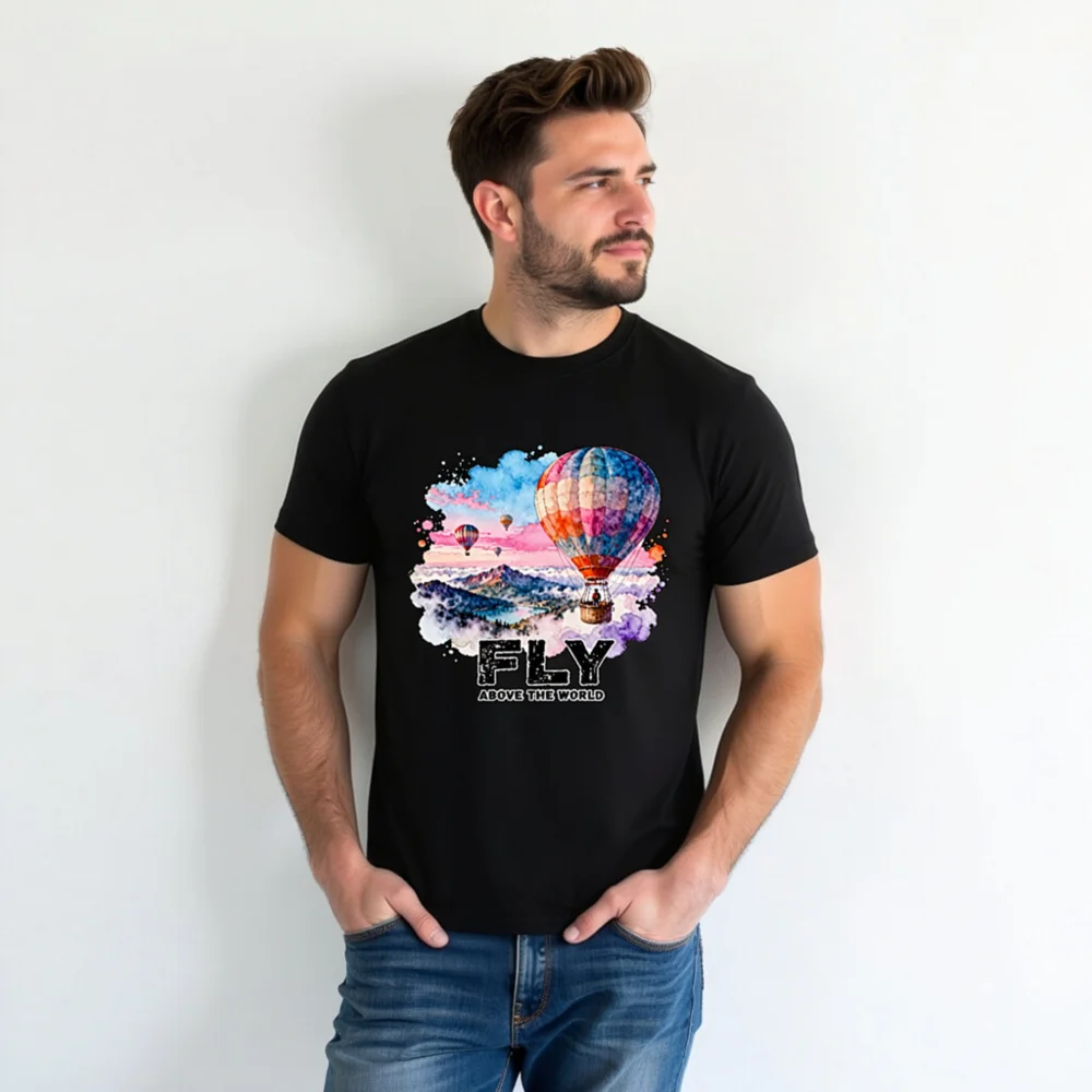 Fly Above the World - Unisex Organic Cotton T-Shirt - Image 4