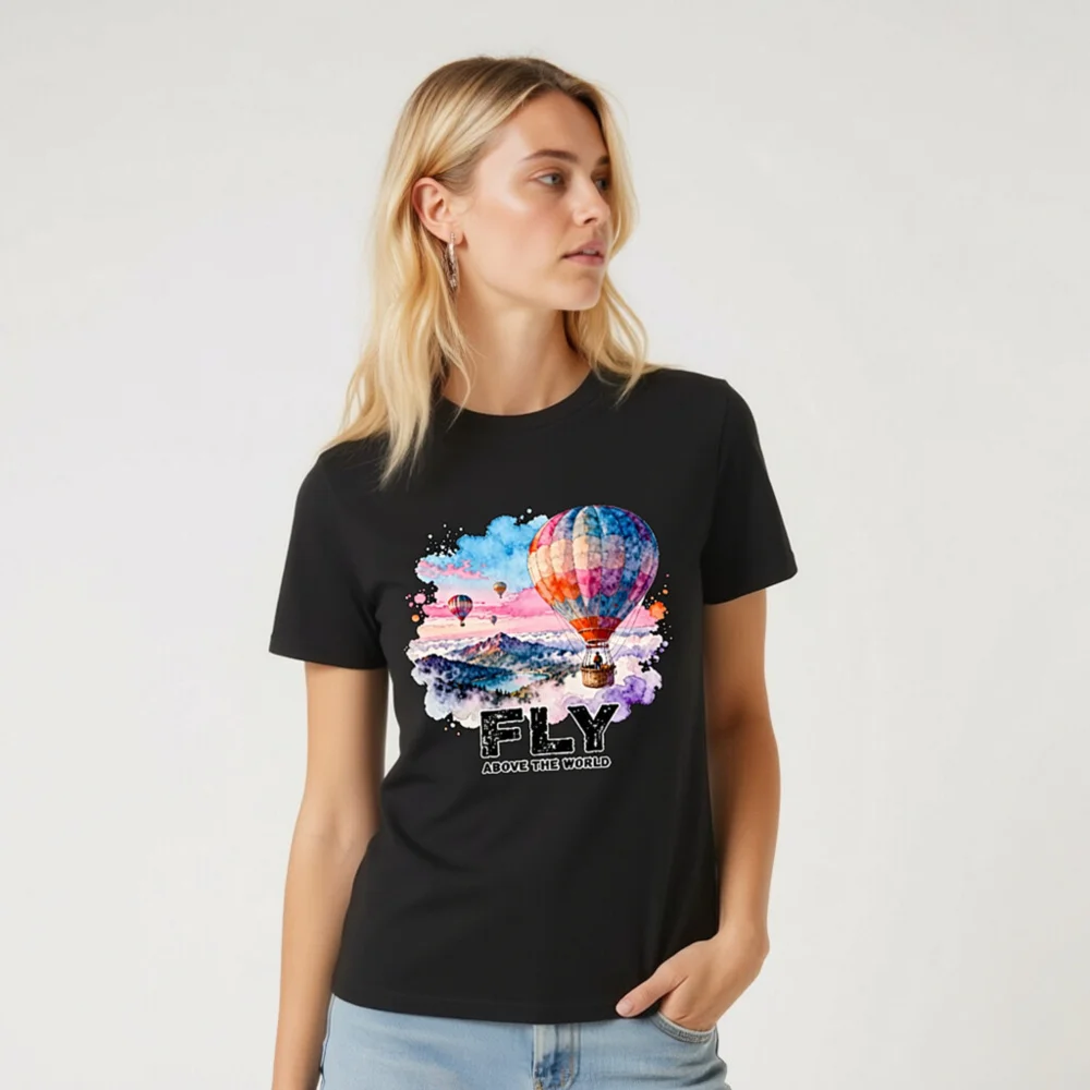 Fly Above the World - Unisex Organic Cotton T-Shirt - Image 6