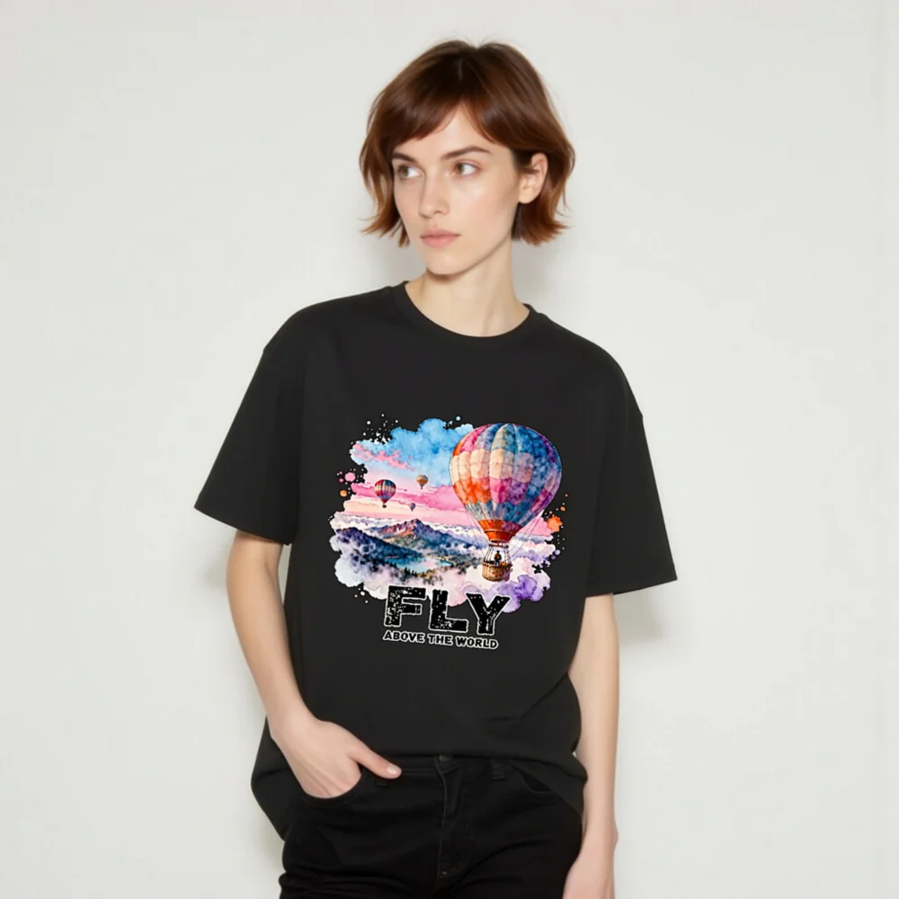 Fly Above the World - Unisex Organic Cotton T-Shirt - Image 7