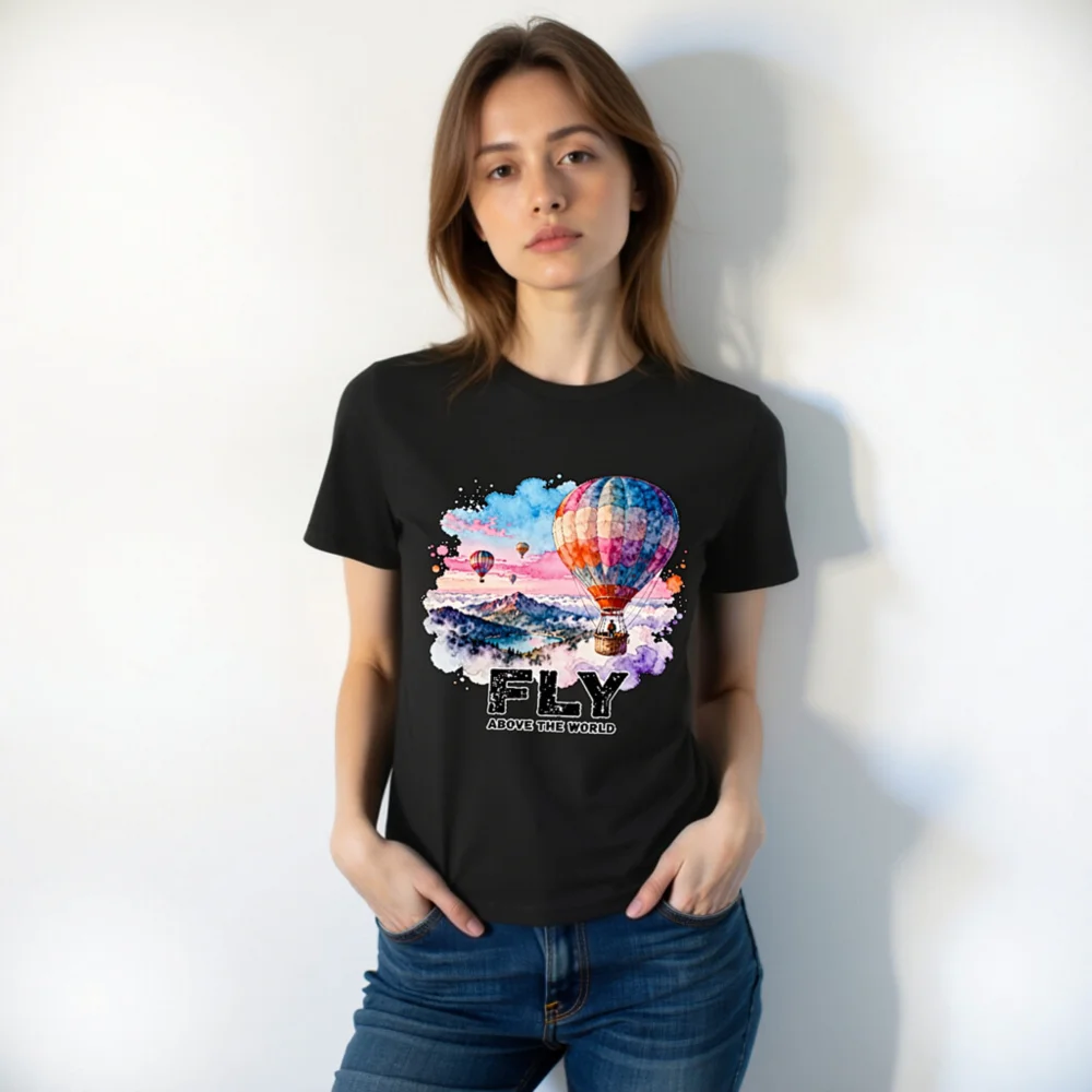 Fly Above the World - Unisex Organic Cotton T-Shirt - Image 10