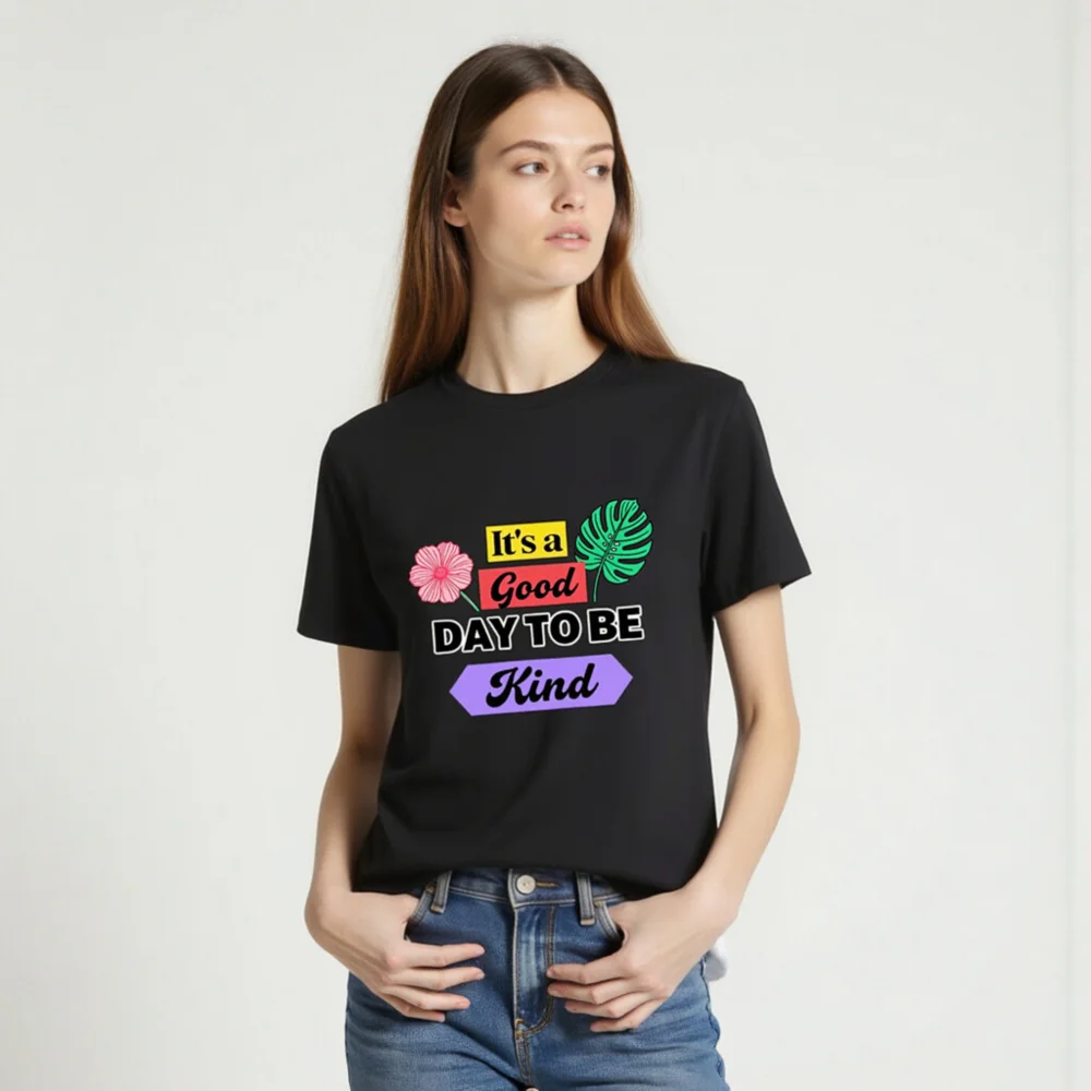 Kindness T-Shirt – Unisex Organic Cotton Graphic Tee - Image 2