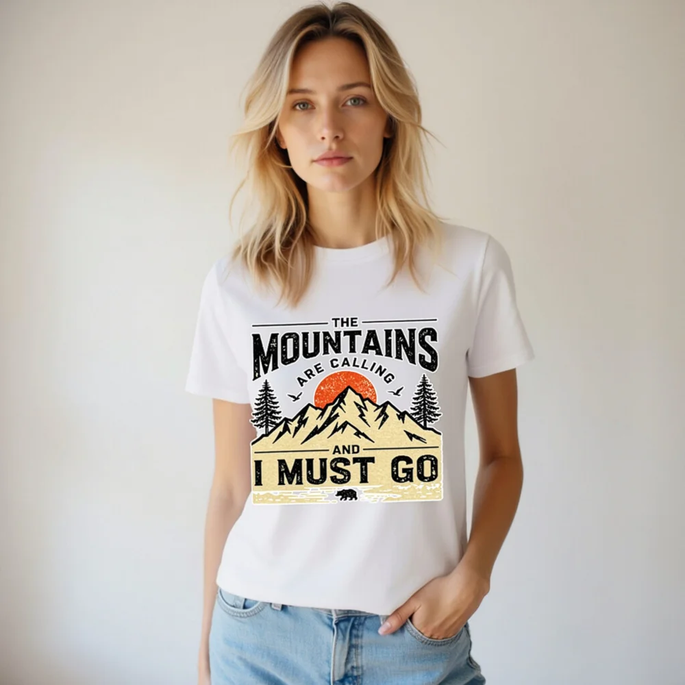 The Mountains Are Calling T-Shirt – Unisex Organic Cotton - Image 6