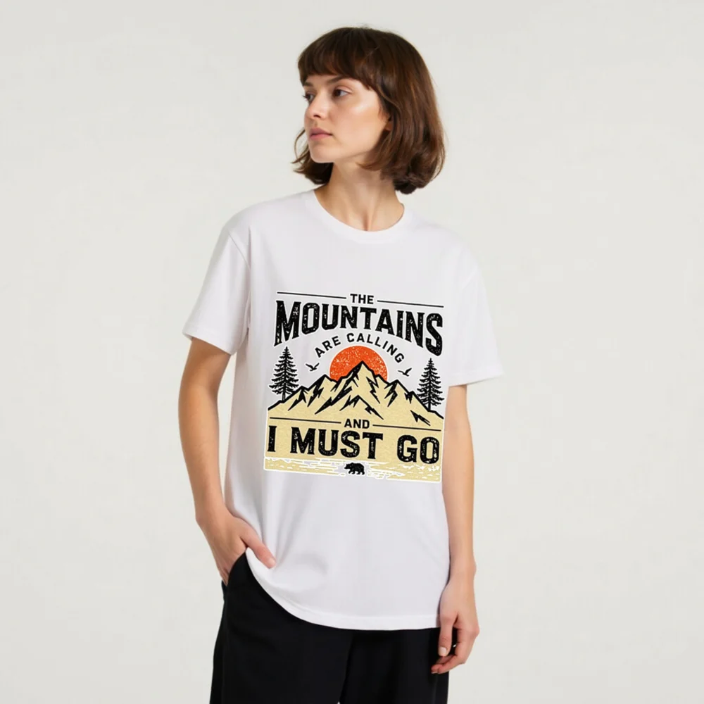 The Mountains Are Calling T-Shirt – Unisex Organic Cotton - Image 8