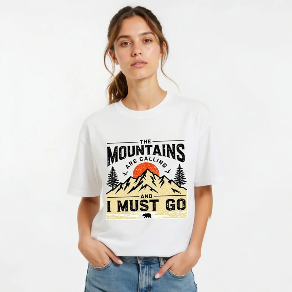 The Mountains Are Calling T-Shirt – Unisex Organic Cotton - Image 9
