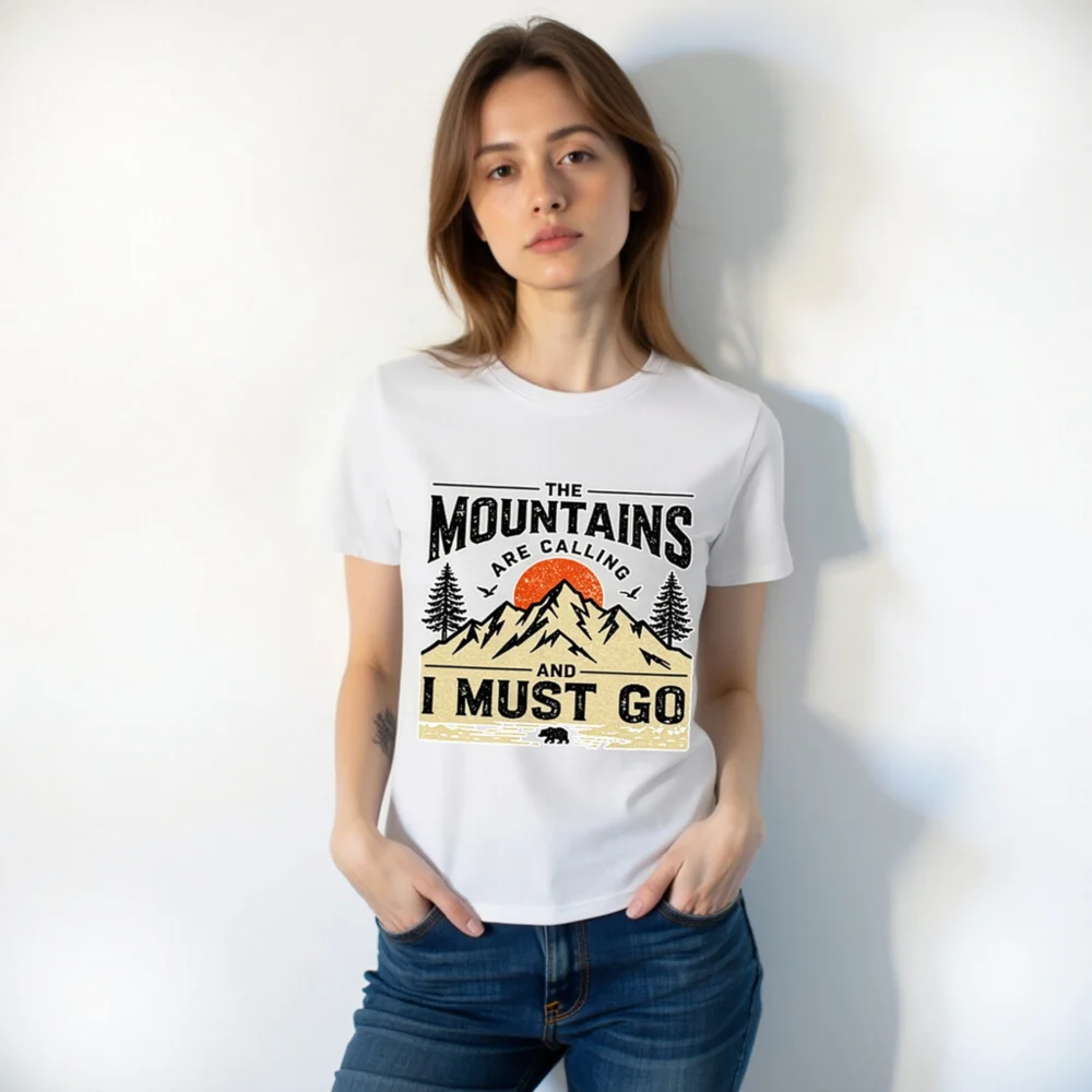 The Mountains Are Calling T-Shirt – Unisex Organic Cotton - Image 11