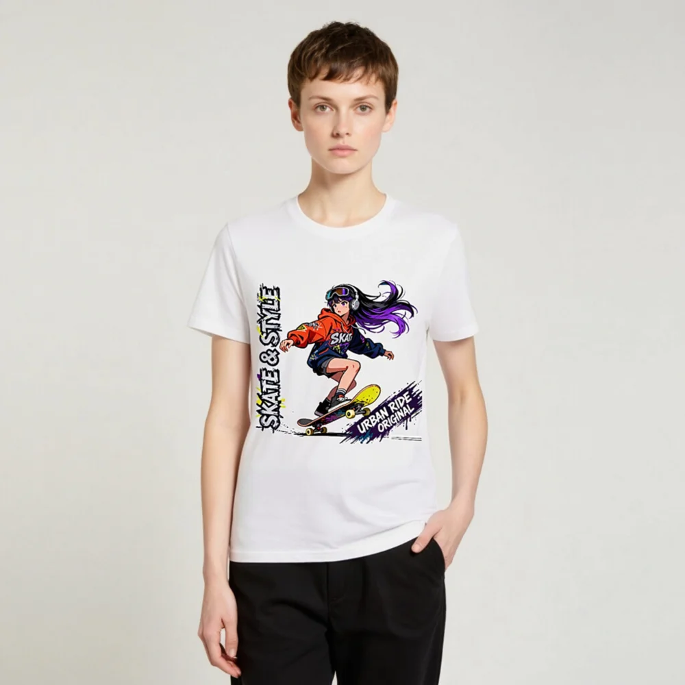 Skate & Style Unisex Organic Cotton T-Shirt – Urban Ride Original - Image 3