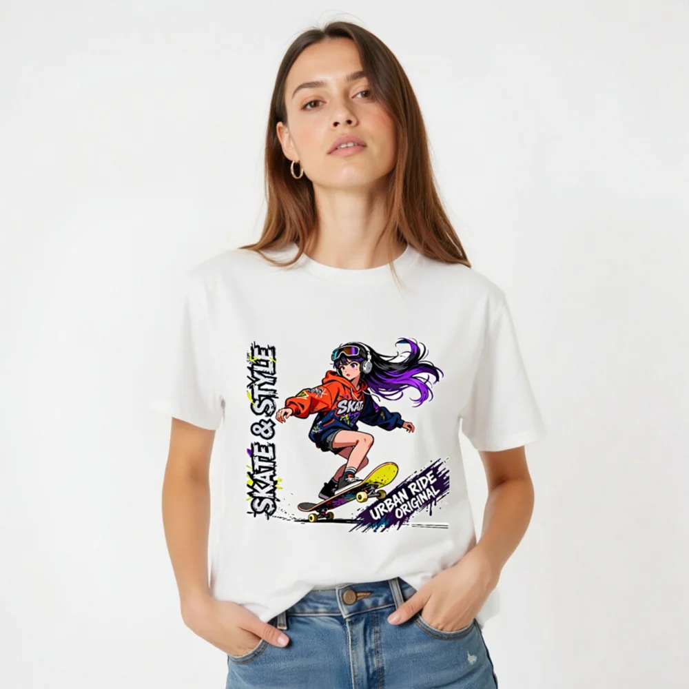 Skate & Style Unisex Organic Cotton T-Shirt – Urban Ride Original - Image 4