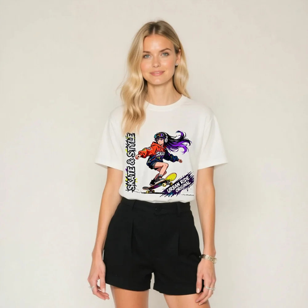 Skate & Style Unisex Organic Cotton T-Shirt – Urban Ride Original - Image 7