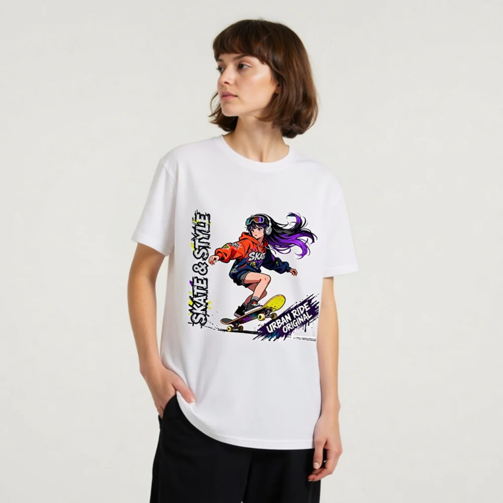 Skate & Style Unisex Organic Cotton T-Shirt – Urban Ride Original - Image 8