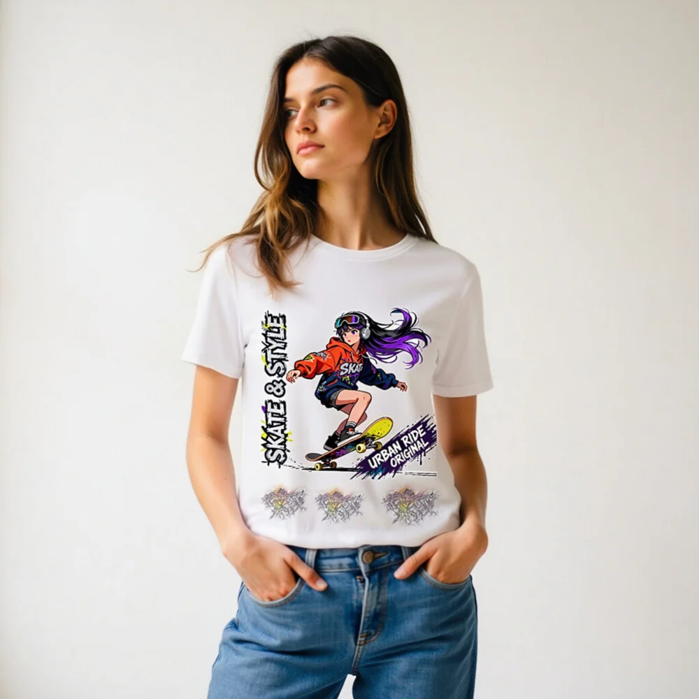 Skate & Style Unisex Organic Cotton T-Shirt – Urban Ride Original - Image 10