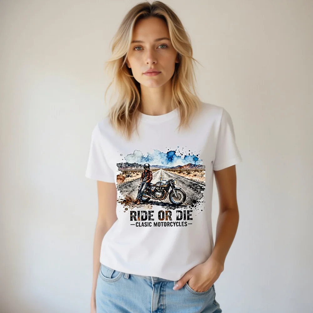 Ride or Die Classic Motorcycles T-Shirt – Unisex Organic Cotton - Image 6