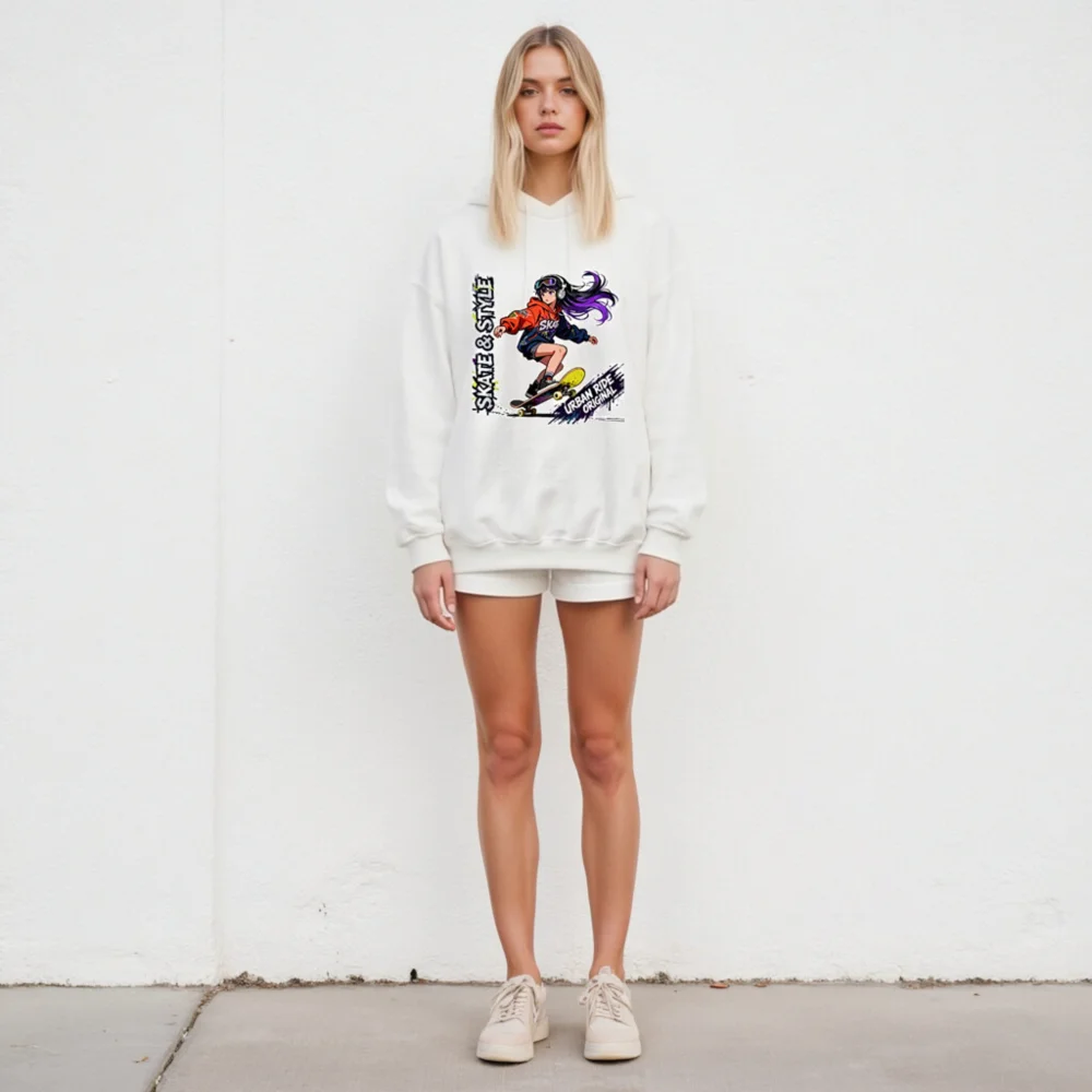 Skate & Style Unisex Crewneck Sweatshirt – Urban Ride Original - Image 5