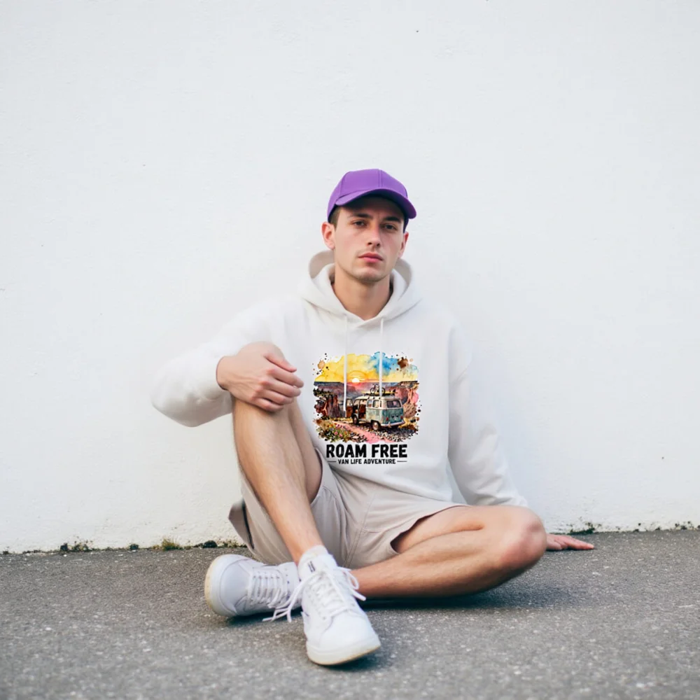 Roam Free Van Life Adventure Sweatshirt - Unisex Crewneck - Image 8