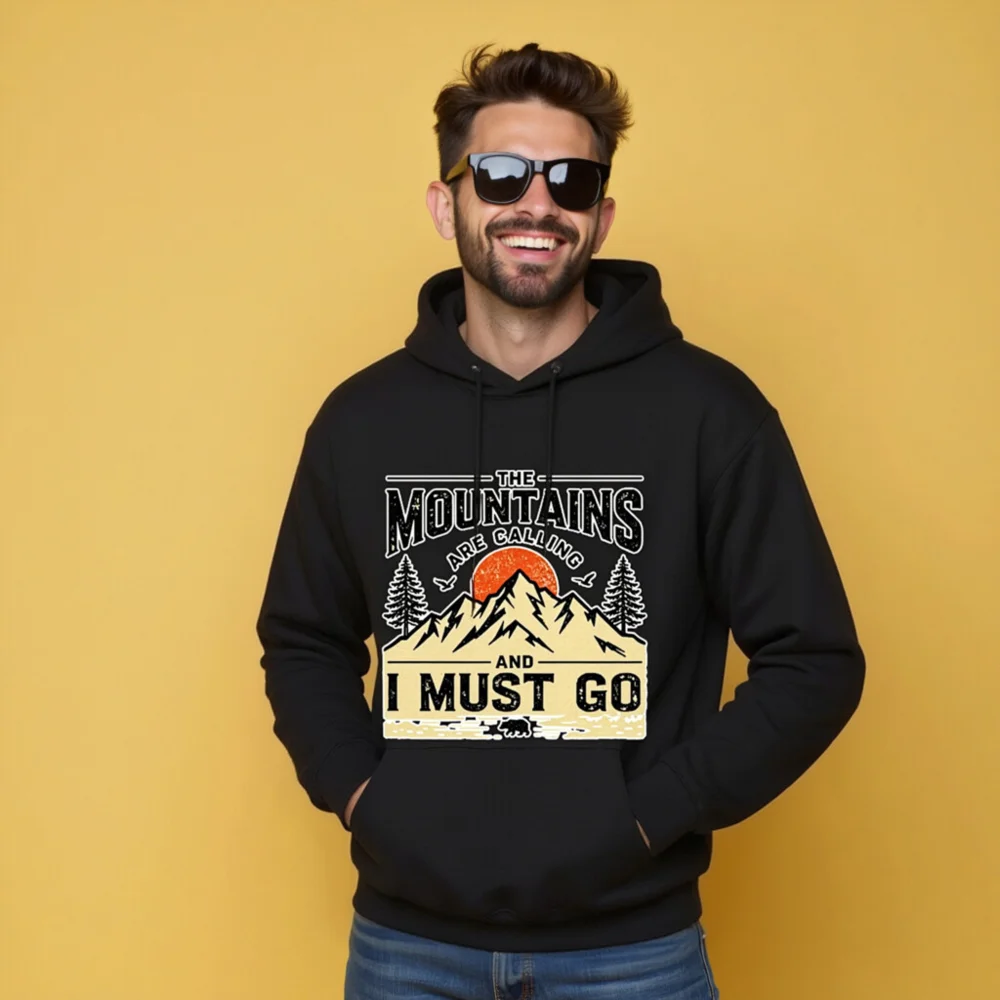 Mountains Are Calling Sweatshirt – Unisex Crewneck Graphic Pullover - Image 10