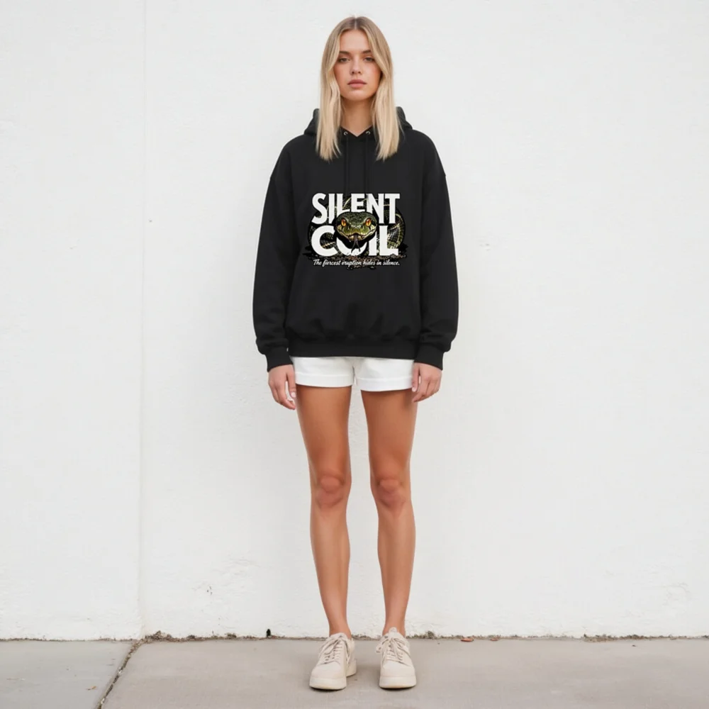Silent Coil Unisex Sweatshirt – Snake Graphic Crewneck - Image 5