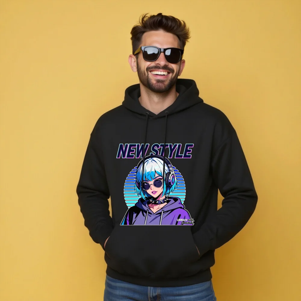 New Style Unisex Crew Neck Sweatshirt - Cyberpunk Anime Hoodie - Image 10