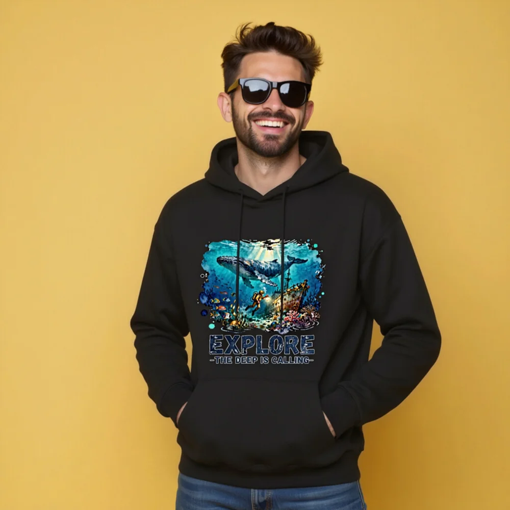 Explore the Deep is Calling Unisex Crewneck Sweatshirt - Image 10
