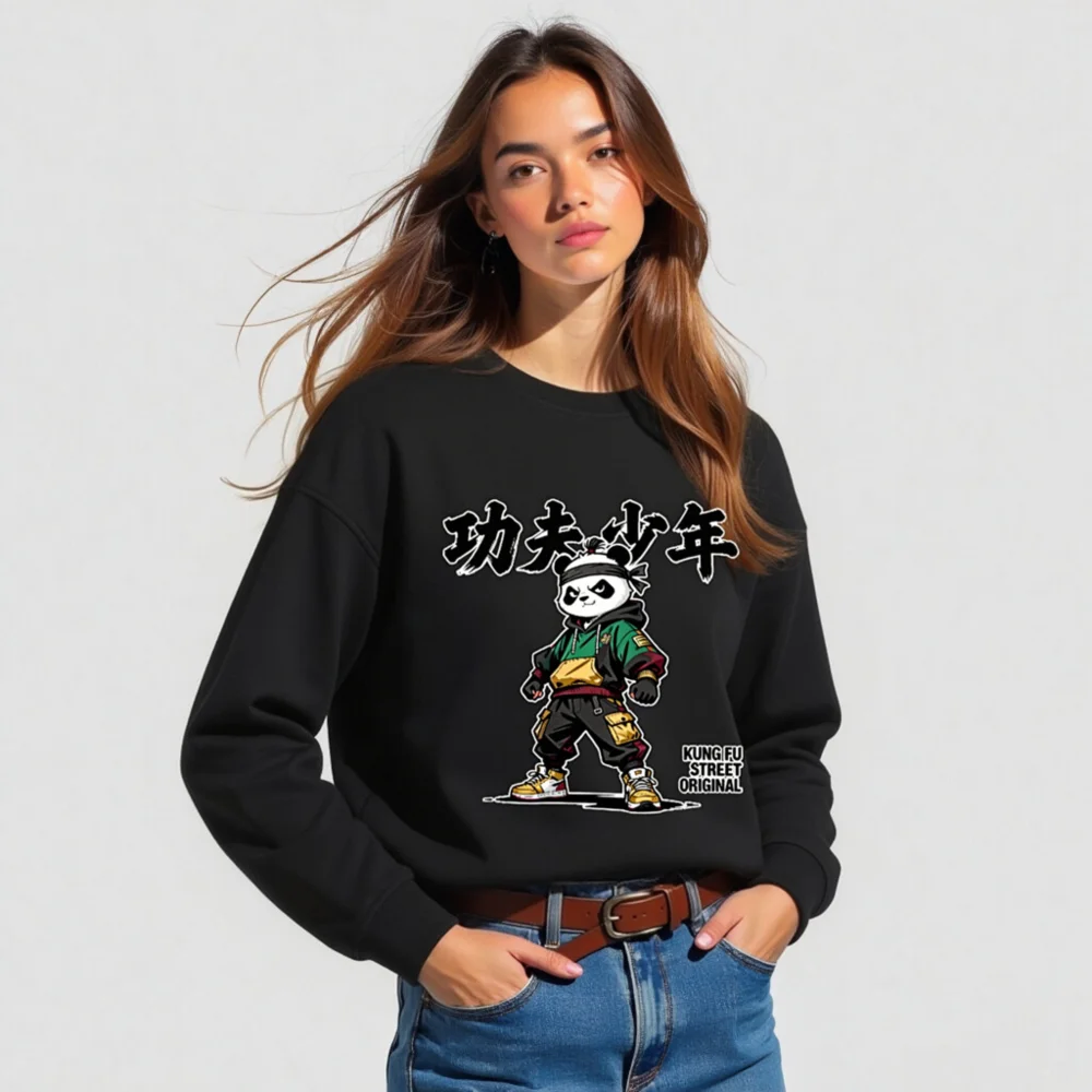 Kung Fu Panda Streetwear Sweatshirt – Unisex Organic Cotton Hoodie - Image 5