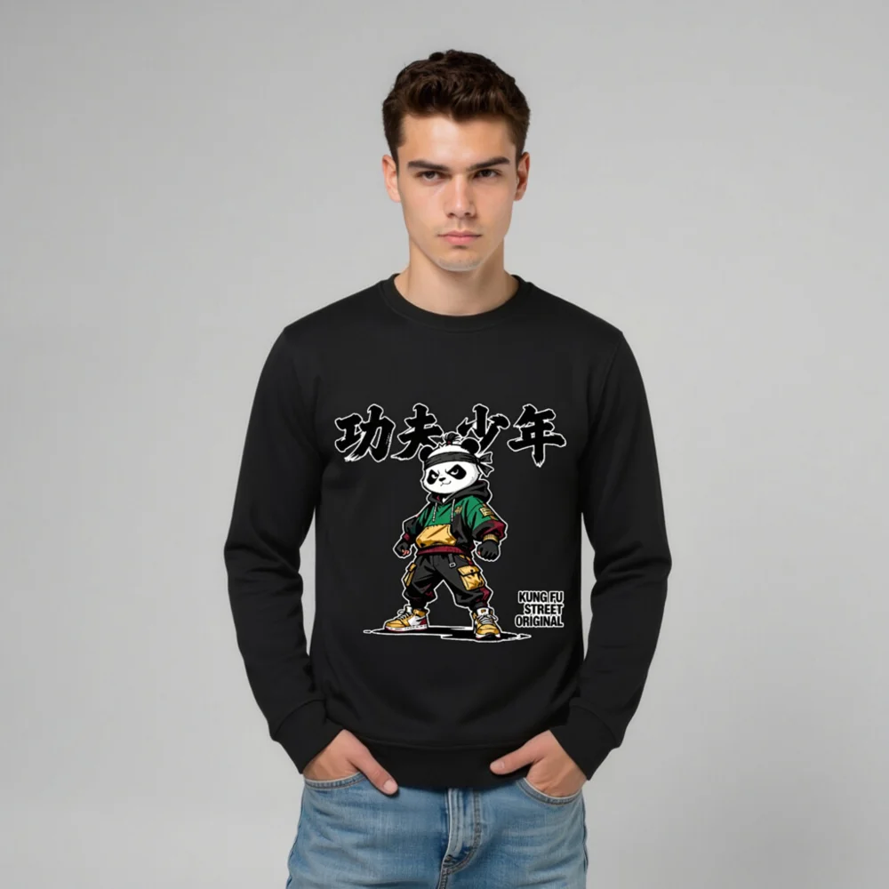 Kung Fu Panda Streetwear Sweatshirt – Unisex Organic Cotton Hoodie - Image 10