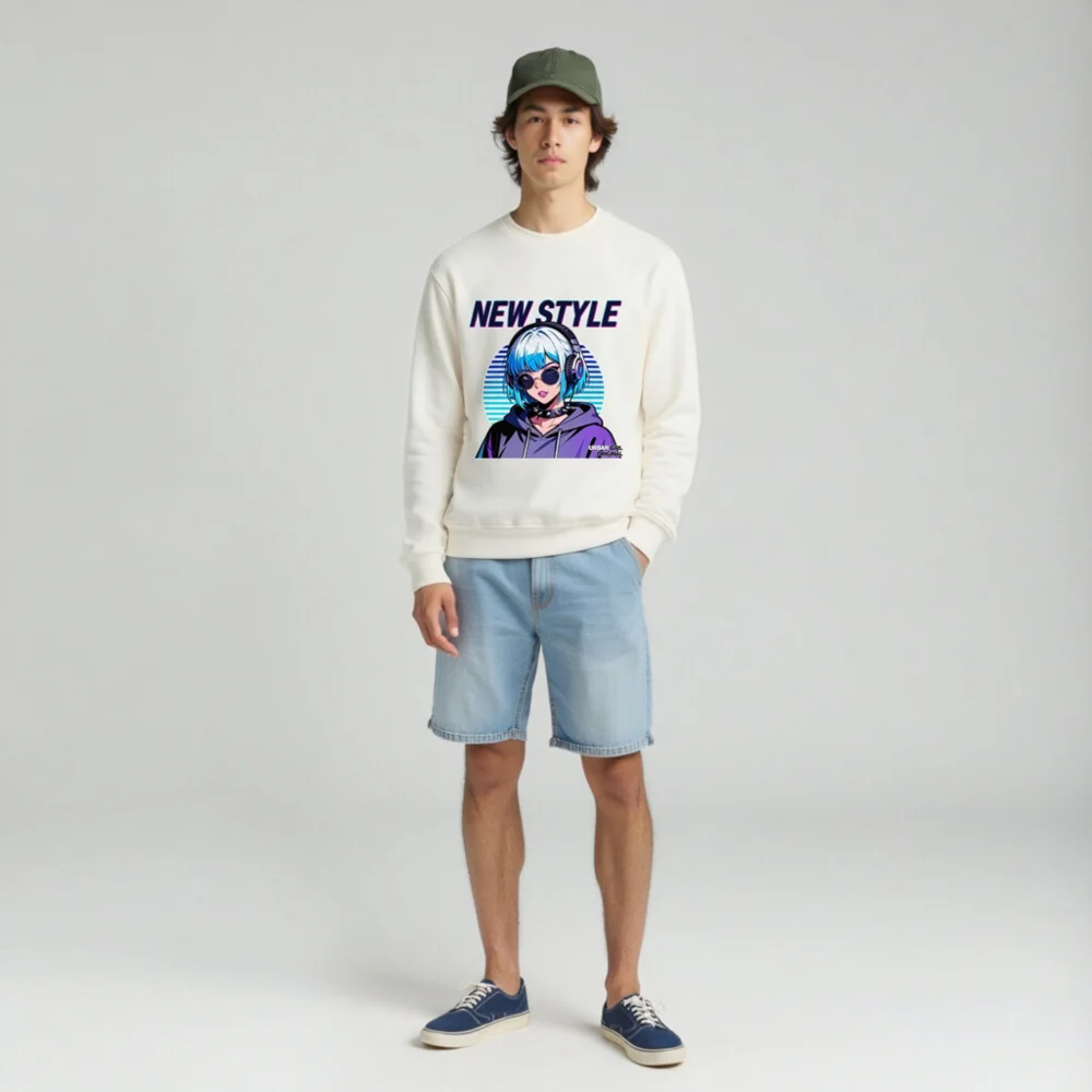 New Style Unisex Organic Cotton Sweatshirt - Urban Girl Original - Image 3