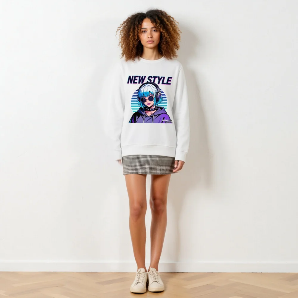 New Style Unisex Organic Cotton Sweatshirt - Urban Girl Original - Image 6