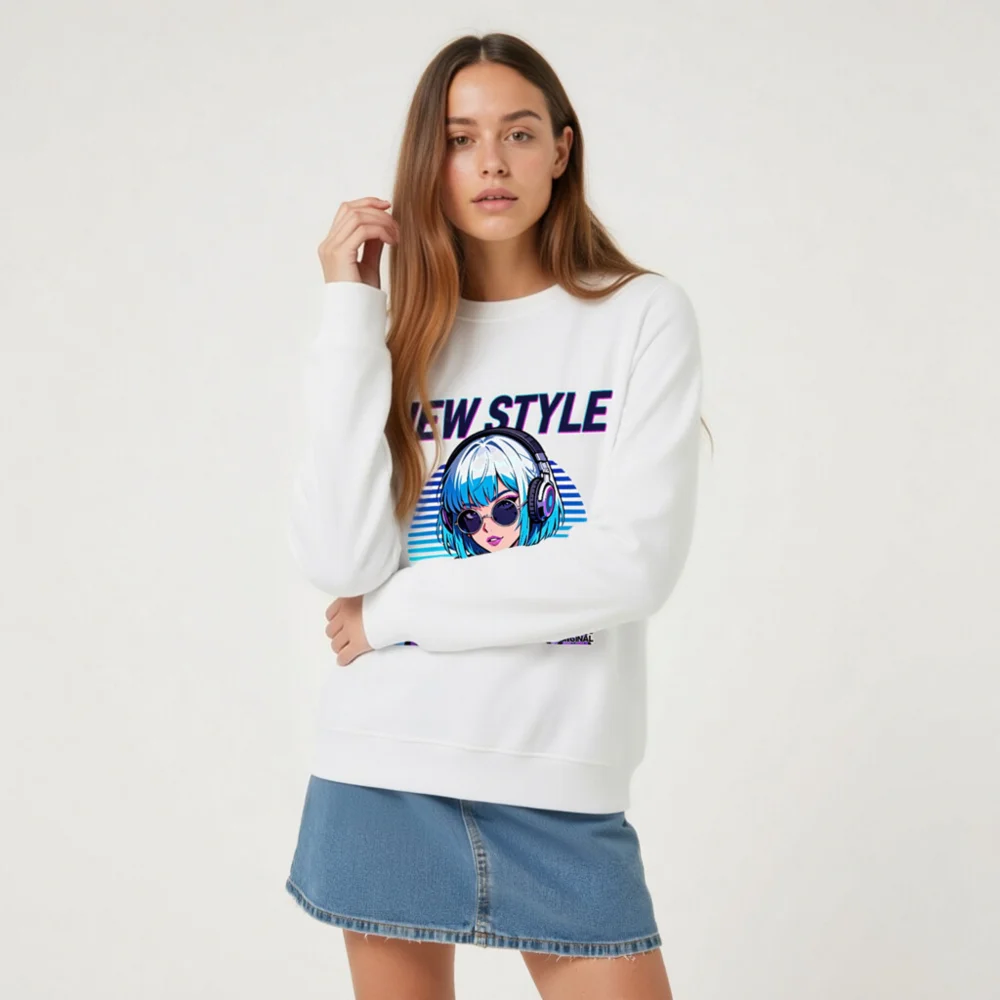 New Style Unisex Organic Cotton Sweatshirt - Urban Girl Original - Image 8