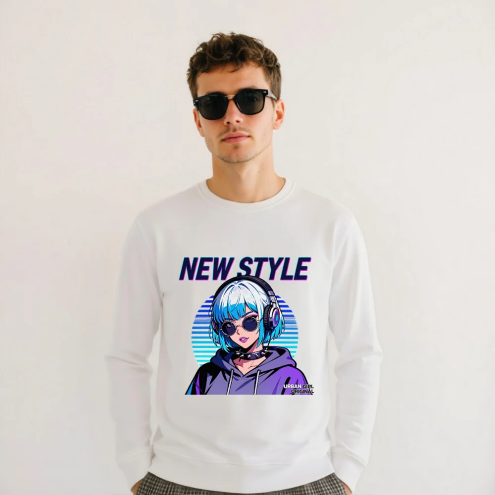 New Style Unisex Organic Cotton Sweatshirt - Urban Girl Original - Image 11