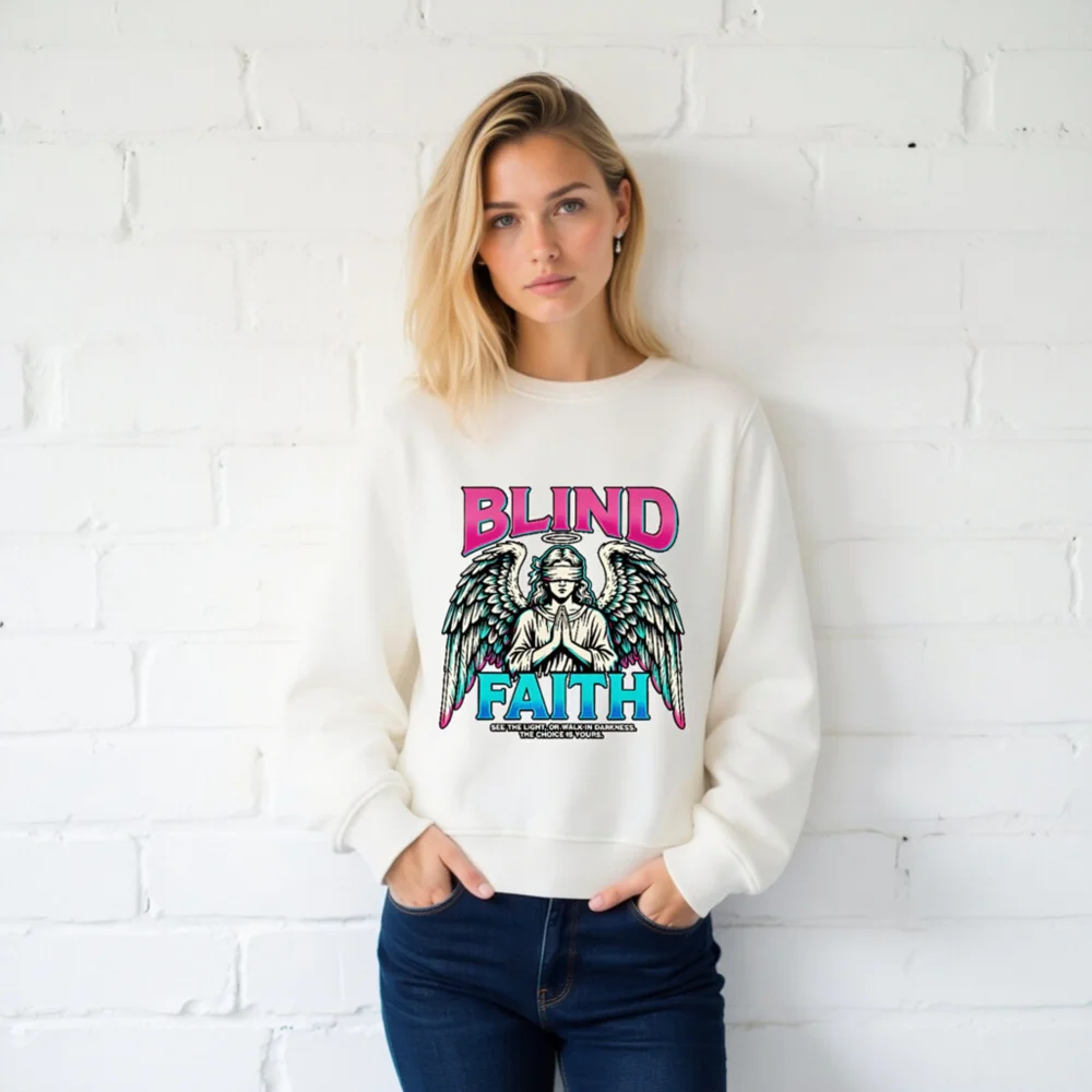 Blind Faith Unisex Organic Sweatshirt – Ethical Streetwear - Image 2