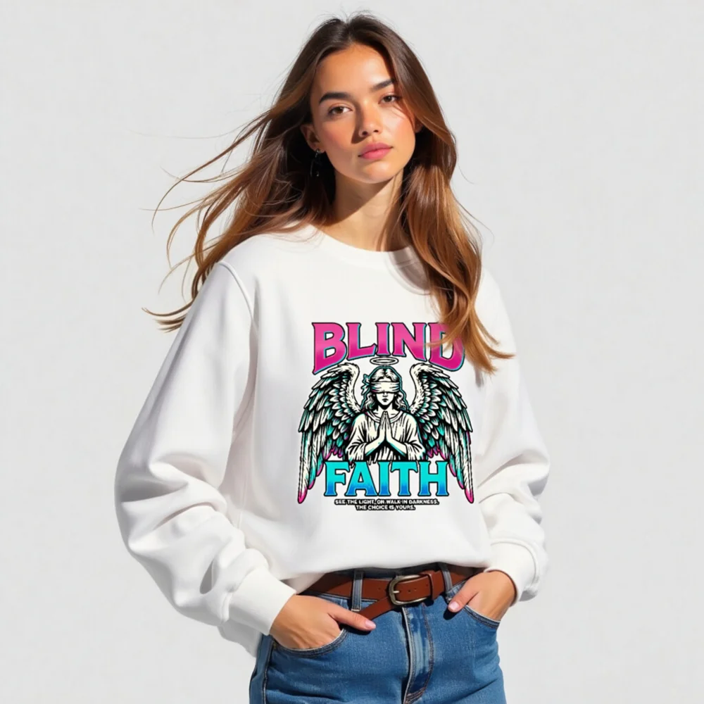 Blind Faith Unisex Organic Sweatshirt – Ethical Streetwear - Image 5
