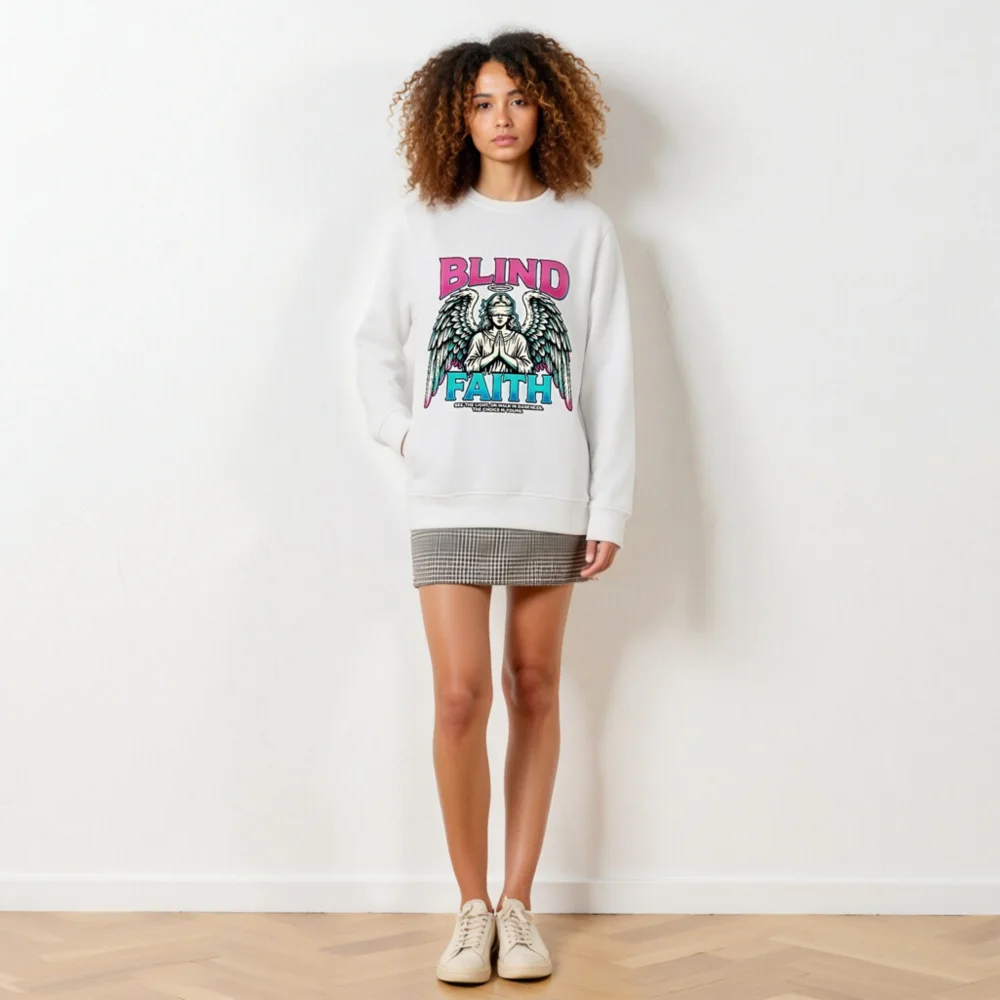 Blind Faith Unisex Organic Sweatshirt – Ethical Streetwear - Image 6