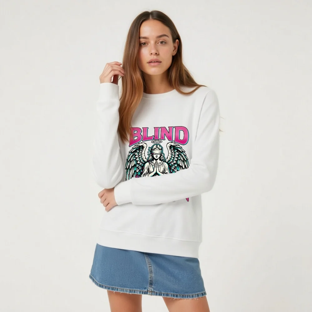 Blind Faith Unisex Organic Sweatshirt – Ethical Streetwear - Image 8