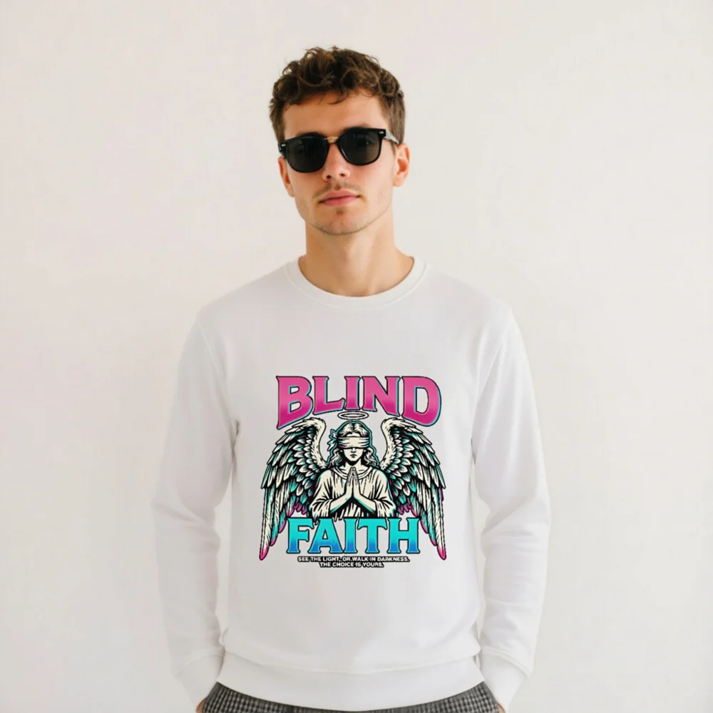 Blind Faith Unisex Organic Sweatshirt – Ethical Streetwear - Image 11