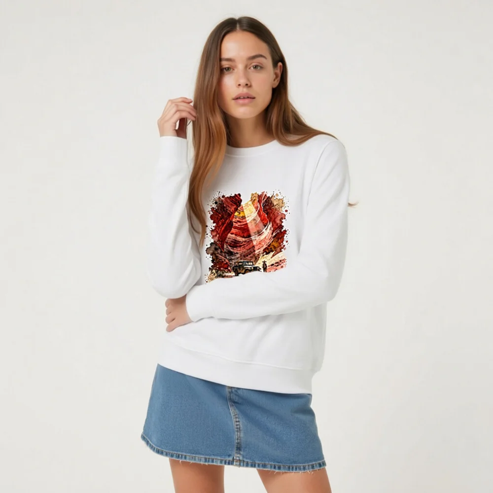 Echo Time Carved in Stone Unisex Organic Cotton Sweatshirt - Image 8