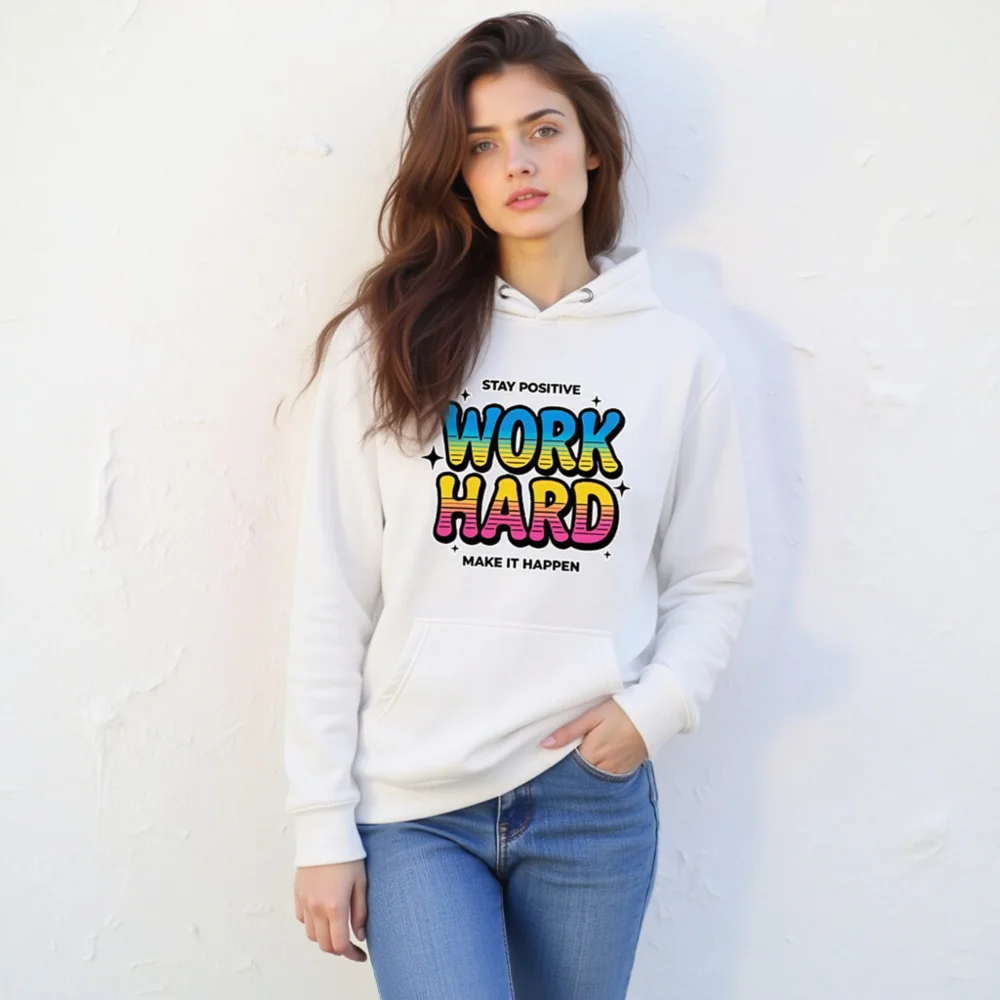 Work Hard Hoodie - Unisex Premium Pullover Sweatshirt - Image 11