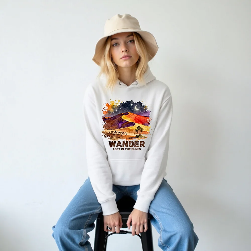 Wander Lost in the Dunes Unisex Premium Hoodie - Image 6