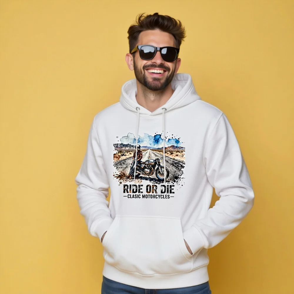 Ride or Die Classic Motorcycles Hoodie – Unisex Premium Pullover - Image 9