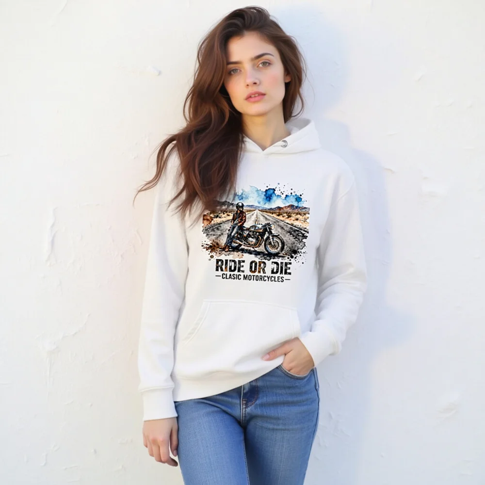 Ride or Die Classic Motorcycles Hoodie – Unisex Premium Pullover - Image 11