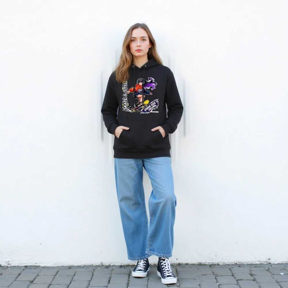 Skate & Style Unisex Premium Hoodie – Urban Ride Original - Image 4